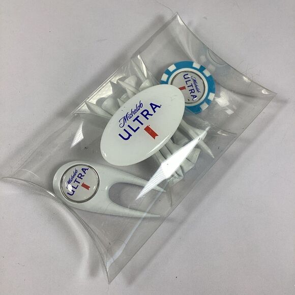 Oniva Michelob Ultra Backpack Cooler Insulated Bottle Opener Golf Set Can Coozie - Picture 16 of 16